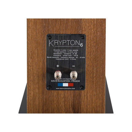 Enceinte colonne DAVIS Krypton 6 Classik Noyer