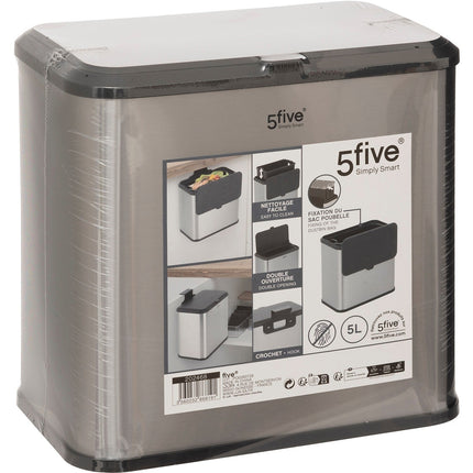 Composteur de cuisine 5FIVE de cuisine 5L inox