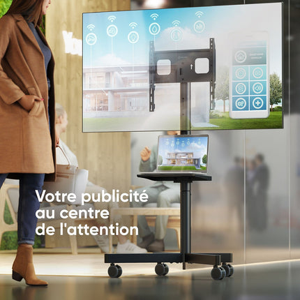 Pied TV ONKRON Mobile 23"–60", 40 kg, TS1137-B Noir