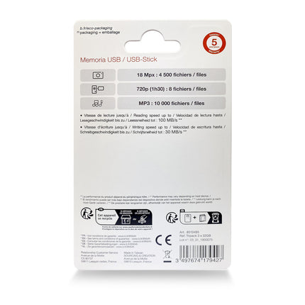 Clé USB ESSENTIELB Tripack x 3 32Go