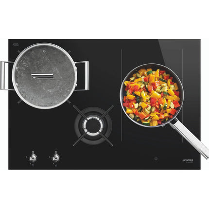 Plaque mixte induction gaz SMEG PM3743D