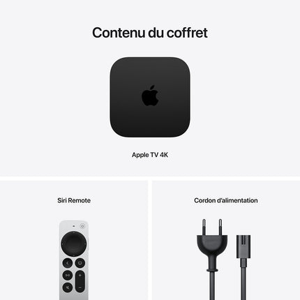 Passerelle multimédia APPLE TV 4K 128GO Wifi + Ethernet 2022