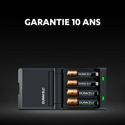 Chargeur secteur DURACELL 15 Min CEF27 + AA/AAA x2