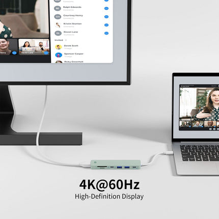Hub USB C ESSENTIELB 4 en 1 USB C Vert -Vr