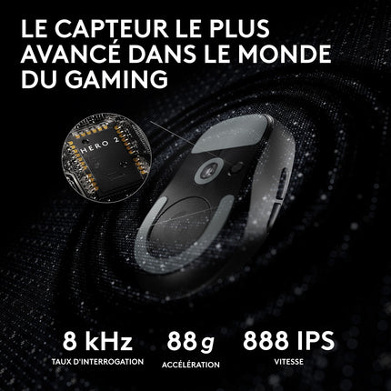 Souris Gamer Sans Fil LOGITECH G PRO X SUPERLIGHT 2 LIGHTSPEED