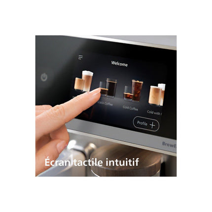 Expresso Broyeur PHILIPS Café Aromis EP8757/20 cafetière à grain SilentBrew LatteGo Pro Blanche