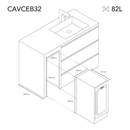 Cave à vin polyvalente LES PETITS CHAMPS CAVCEB32