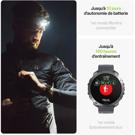 Montre sport POLAR GRIT X2 PRO Night Black S-L + H10