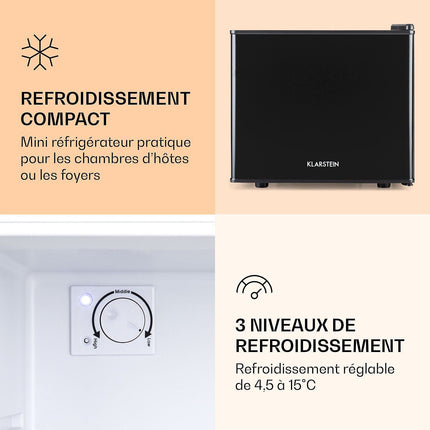 Mini réfrigérateur KLARSTEIN Minibar compact 2 niveaux 17L 26 dB noir