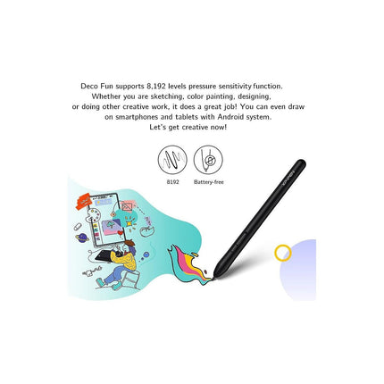 Tablette graphique XPPEN Deco Fun XS Noir