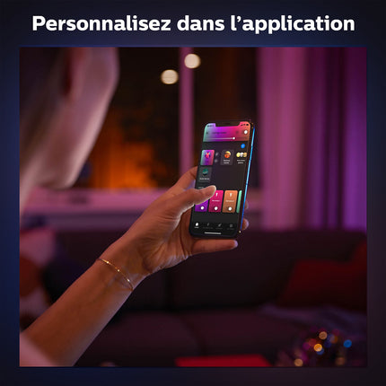 Lampe connectée PHILIPS HUE GO Noir White&Color Ambiance