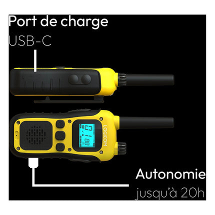 Talkie walkie LOGICOM Talkie Walkie Adventure Jaune