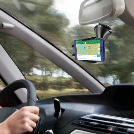 Support smartphone AVIZAR Voiture Fixation à Ventouse Rotatif 360°