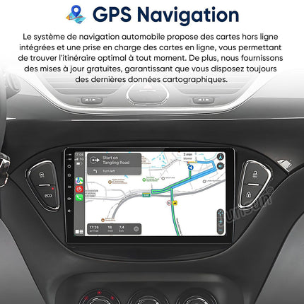 Autoradio connecté JUNSUN pour Opel Corsa E 2015-19 64G Carplay