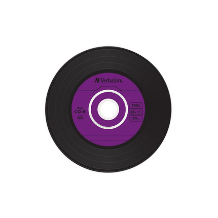 CD vierge VERBATIM CD-R Data Vinyl 700MB 10PK Slim 52x