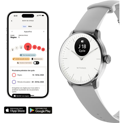 Montre santé WITHINGS Scanwatch Light Gold