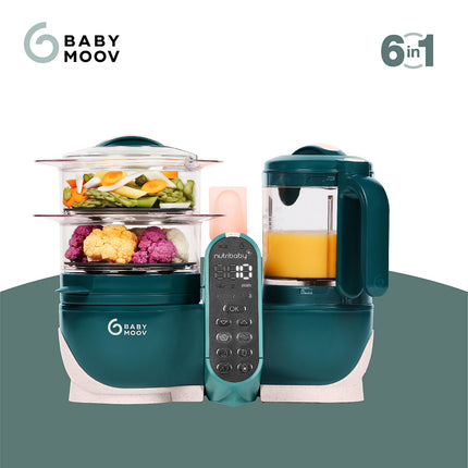 Mixeur Cuiseur Bébé BABYMOOV Nutribaby + Opal Green