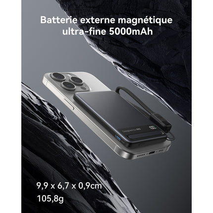Batterie externe INIU 5000 mAh MagPro slim