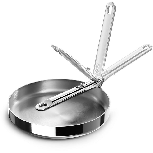 Poêle JOSEPH JOSEPH Space avec poignée pliante inox