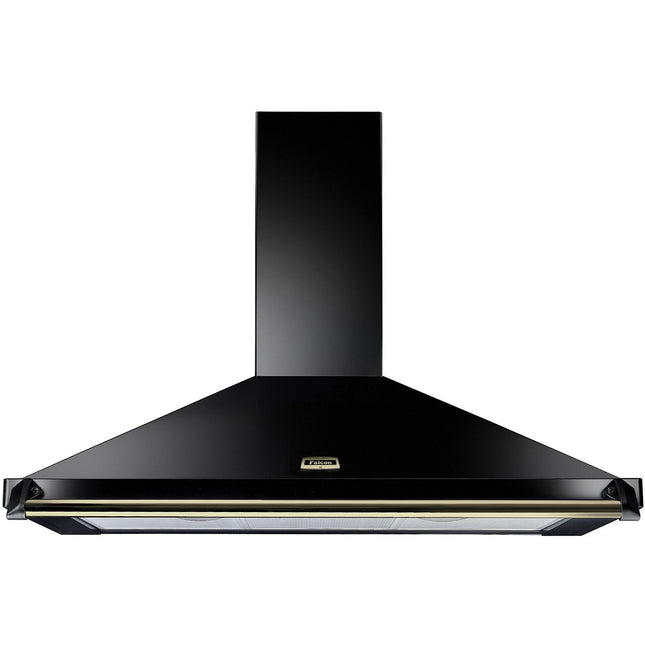Hotte décorative murale FALCON 110 NOIR BAR/BADG LAITON