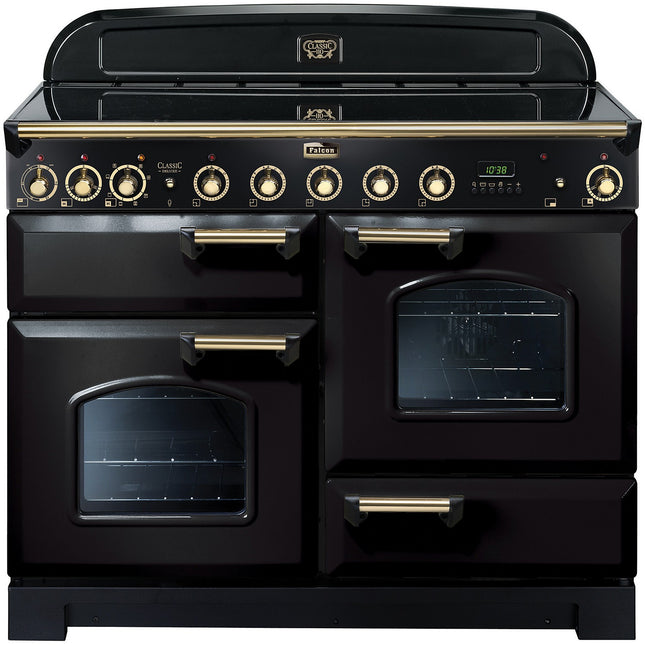 Piano de cuisson induction FALCON DELUX110 INDUC NOIR LAITON