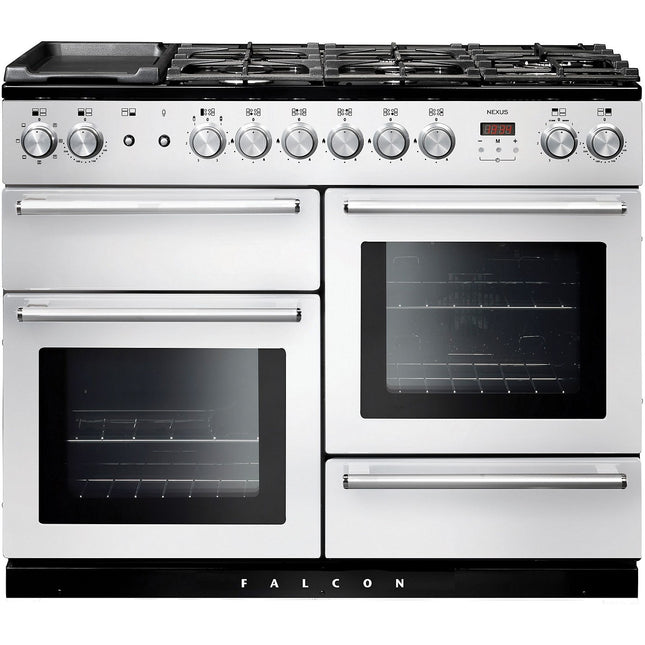 Piano de cuisson mixte FALCON NEXUS 110 BLANC CHROME SATINÉ