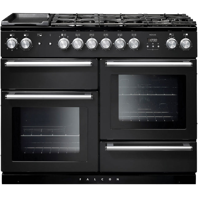 Piano de cuisson mixte FALCON NEXUS 110 CHARBON Mat satiné CHROME