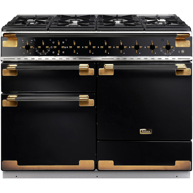 Piano de cuisson gaz FALCON ELISE LUXE TAB GAZ 110 CMNOIR LAITON