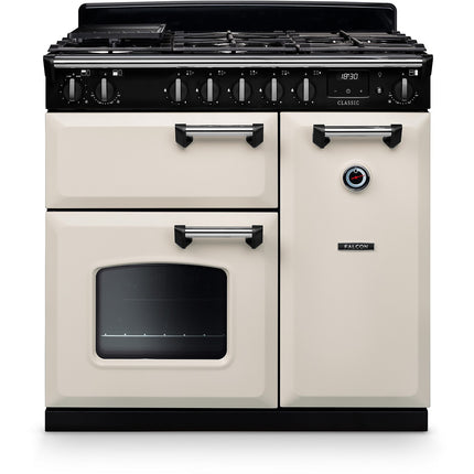 Piano de cuisson gaz FALCON NGC TAB GAZ 90 CM CREME PASTEL CHROME