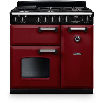 Piano de cuisson gaz FALCON NGC TAB GAZ 90 CM BORDEAUX CHROME