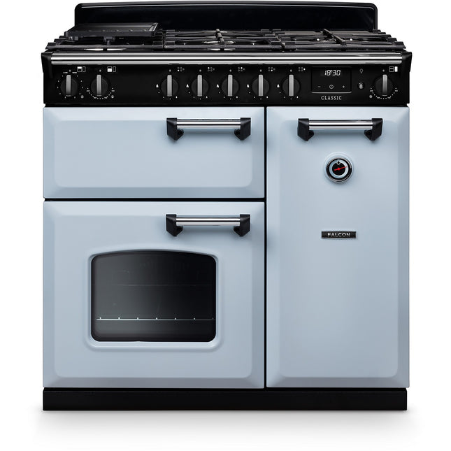 Piano de cuisson gaz FALCON NGC TAB GAZ 90 CM BLEU PASTEL CHROME