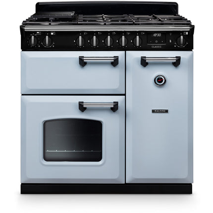 Piano de cuisson gaz FALCON NGC TAB GAZ 90 CM BLEU PASTEL CHROME