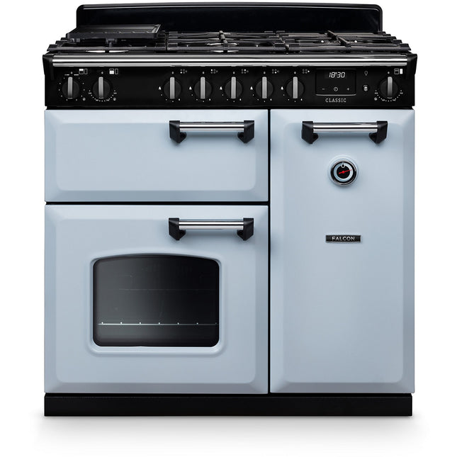 Piano de cuisson gaz FALCON NGC TAB GAZ 90 CM BLEU PASTEL CHROME