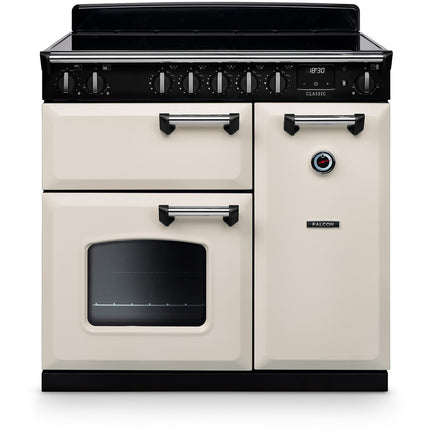 Piano de cuisson induction FALCON NGC TAB IND 90 CM CREME PASTEL CHROME