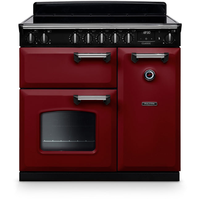 Piano de cuisson induction FALCON NGC TAB IND 90 CM BORDEAUX CHROME