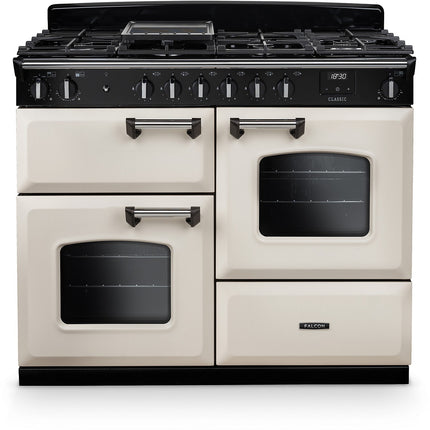 Piano de cuisson gaz FALCON NGC OC TAB GAZ 110 CM CREME PASTEL CHROM