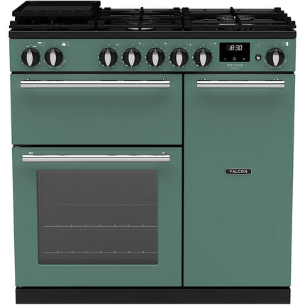 Piano de cuisson gaz FALCON INFUSION NGC TAB GAZ 90 CM VERT MINERAL