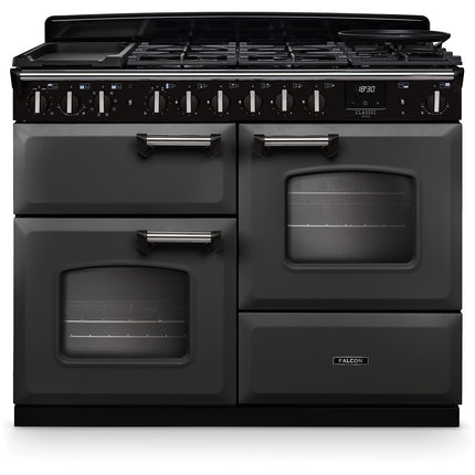 Piano de cuisson mixte FALCON NGC TAB MIX 110 CM ARDOISE CHROME