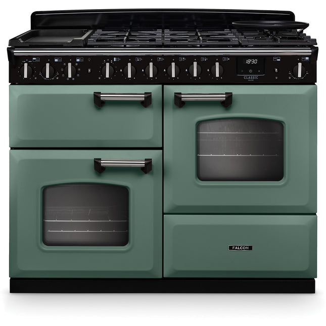 Piano de cuisson mixte FALCON NGC TAB MIX 110 CM VERT MINERAL CHROME