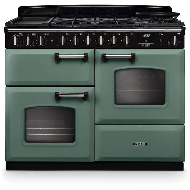 Piano de cuisson mixte FALCON NGC TAB MIX 110 CM VERT MINERAL CHROME