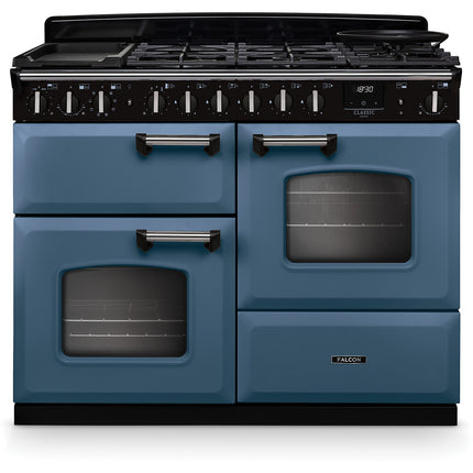 Piano de cuisson mixte FALCON NGC TAB MIX 110 CM ROCHE BLEUE CHROME
