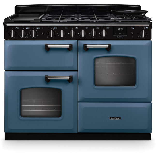 Piano de cuisson mixte FALCON NGC TAB MIX 110 CM ROCHE BLEUE CHROME