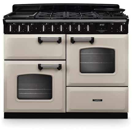 Piano de cuisson mixte FALCON NGC TAB MIX 110 CM CREME PASTEL CHROME