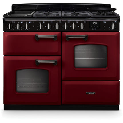 Piano de cuisson mixte FALCON NGC TAB MIX 110 CM BORDEAUX CHROME