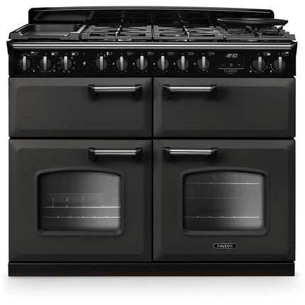 Piano de cuisson mixte FALCON NGC TAB MIX 110 CM ARDOISE CHROME