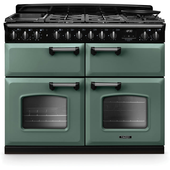 Piano de cuisson mixte FALCON NGC TAB MIX 110 CM VERT MINERAL CHROME