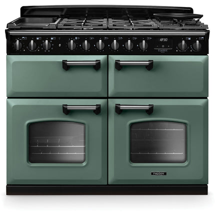 Piano de cuisson mixte FALCON NGC TAB MIX 110 CM VERT MINERAL CHROME