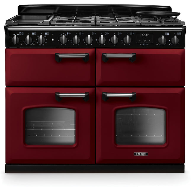 Piano de cuisson mixte FALCON NGC TAB MIX 110 CM BORDEAUX CHROME
