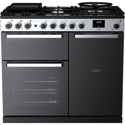 Piano de cuisson gaz FALCON EDGE DELUXE TAB GAZ 100 CM VERRE NOIR