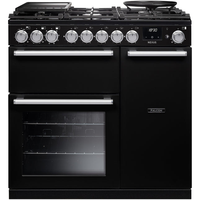 Piano de cuisson gaz FALCON NEXUS NGC TAB GAZ 90 CM NOIR CHROME